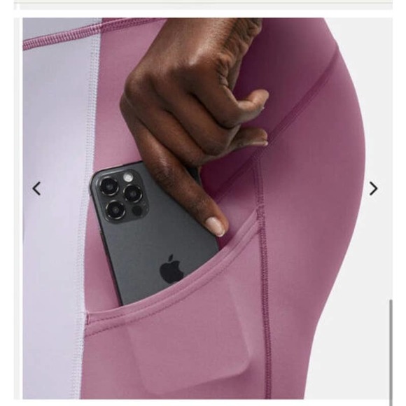 Outdoor Voices Leggings Medium High Rise Colorblock TechSweat Zoom Purple Pink - Picture 13 of 13